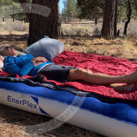 Compact air mattress camping